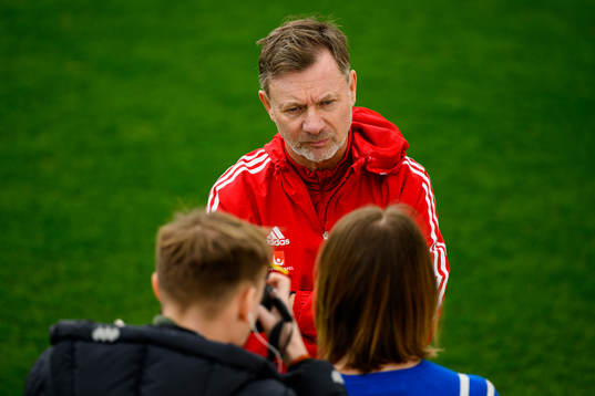Head coach Peter Gerhardsson of the Swedish women's