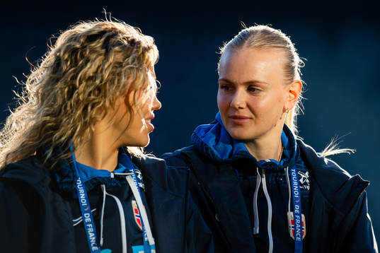 Celin Bizet Ildhusøy and Karina Sævik of Norway