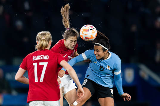 Emma Stølen Godø of Norway and Ximena Velazco of Uruguay