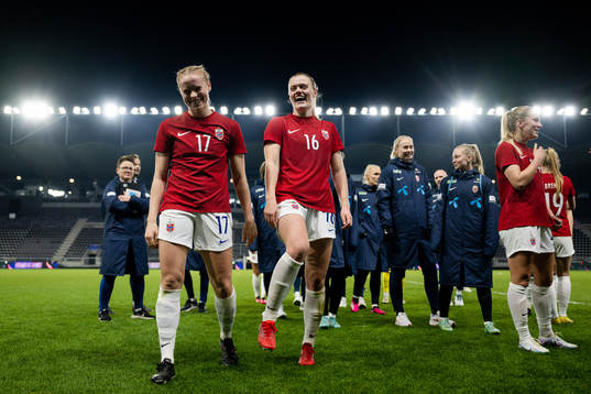 Julie Blakstad and Mathilde Harviken of Norway