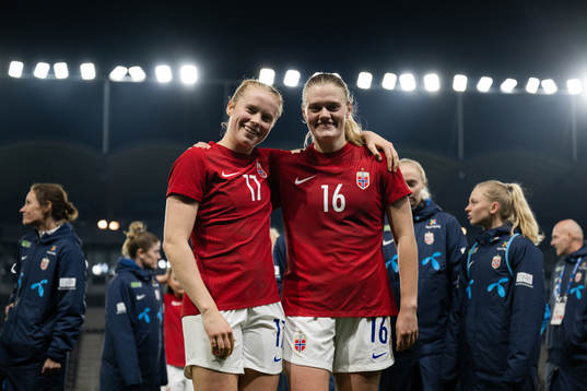 Julie Blakstad and Mathilde Harviken of Norway