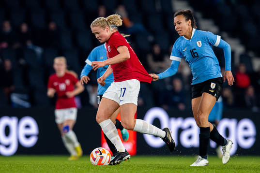 Julie Blakstad of Norway and Yannel Correa of Uruguay