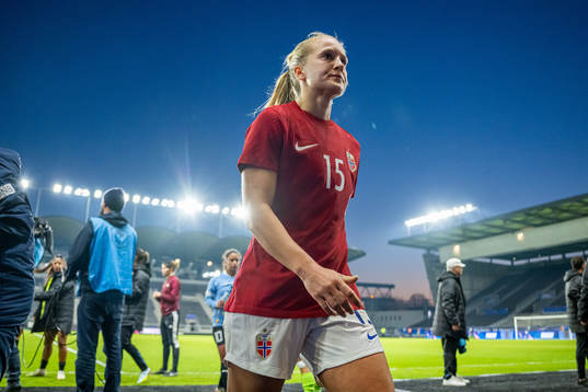 Amalie Eikeland of Norway at half-time
