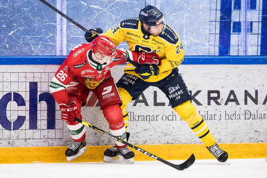Moras Isac Heens och Södertäljes Jacob Dahlström