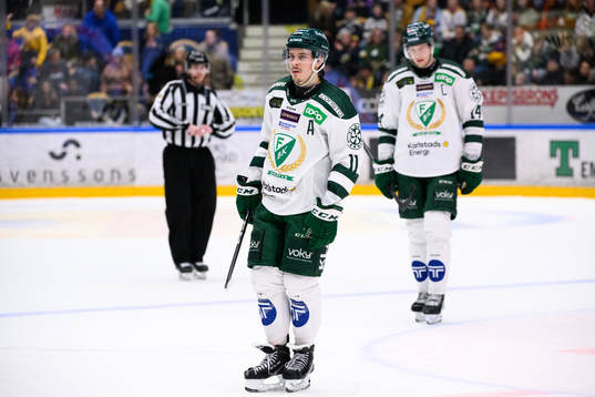 Färjestads Joakim Nygård och Victor Ejdsell deppar