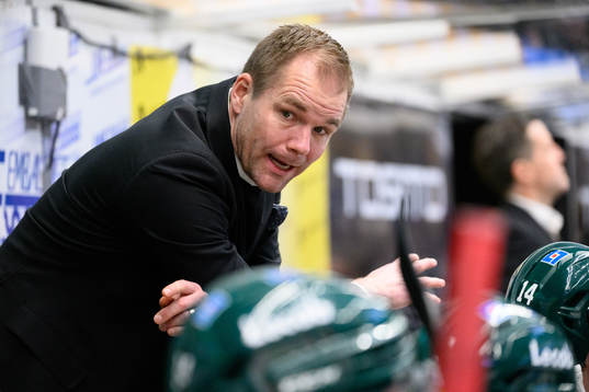 Färjestads huvudtränare Tomas Mitell