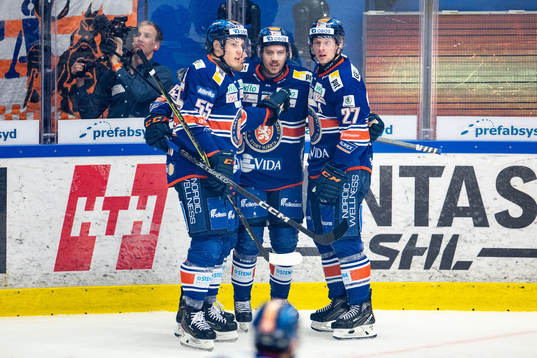 Växjös Miika Koivisto, Joel Kellman och Martin Lundberg