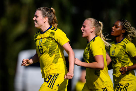 Emma Westin of Sweden celebrates