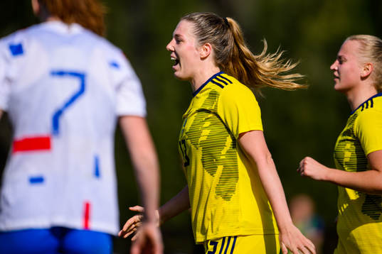 Emma Westin of Sweden celebrates
