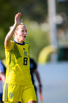 Marika Bergman Lundin of Sweden celebrates