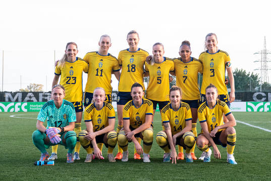 Elin Rubensson, Stina Blackstenius, Fridolina Rolfö, Hanna