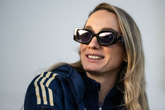 Kosovare Asllani in the stands