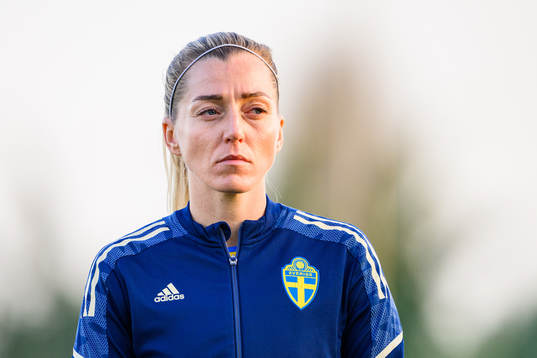 Linda Sembrant of Sweden ahead the women's international