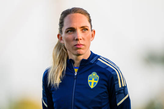 Elin Rubensson of Sweden ahead the women's international