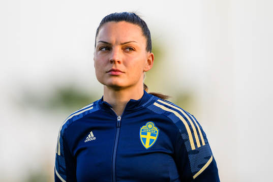 Johanna Rytting Kaneryd of Sweden ahead the women's