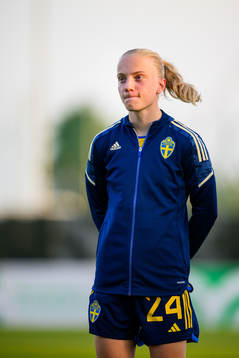 Anna Sandberg of Sweden ahead the women's international