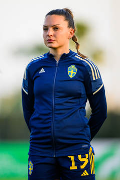 Johanna Rytting Kaneryd of Sweden ahead the women's