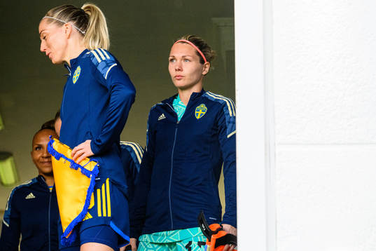 Goalkeeper Jennifer Falk of Sweden