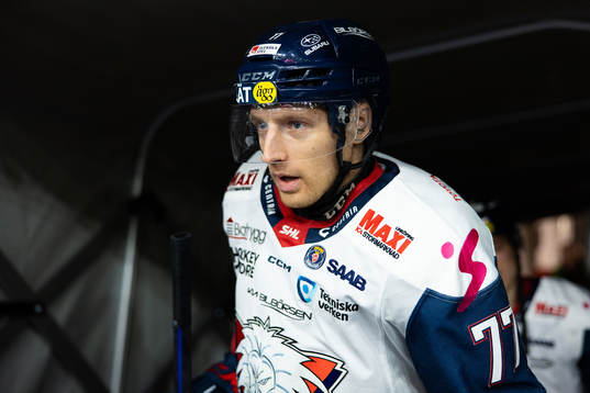 Linköpings Markus Hännikäinen innan ishockeymatchen i