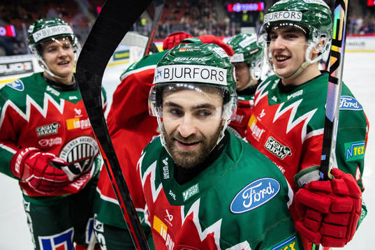Frölundas Anthony Greco jublar