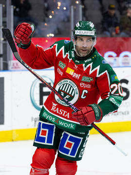 Frölundas Joel Lundqvist jublar