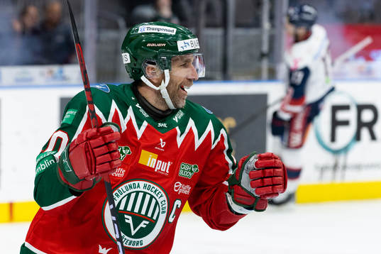 Frölundas Joel Lundqvist jublar