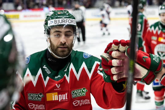 Frölundas Anthony Greco jublar
