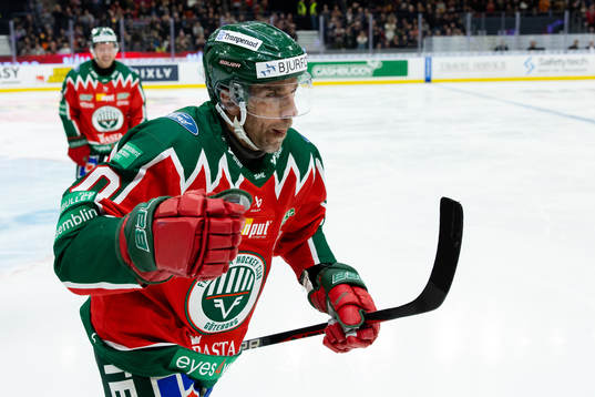 Frölundas Joel Lundqvist jublar