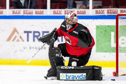 Malmö Redhawks målvakt Brandon Maxwell