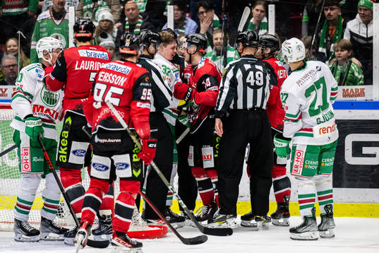 Rögles Oskar Pettersson och Malmö Redhawks Carl-Johan