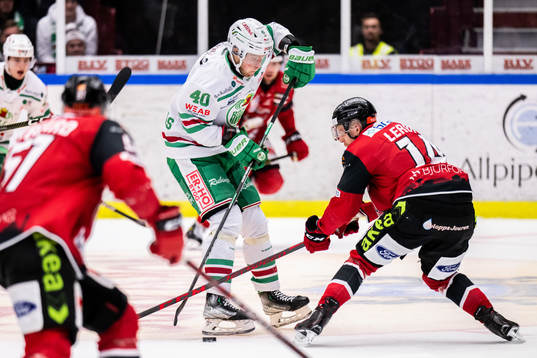 Rögles Oskar Stål-Lyrenäs och Malmö Redhawks Carl-Johan