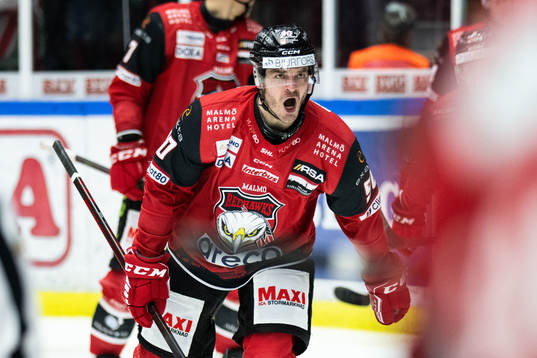 Malmö Redhawks Lance Bouma jublar