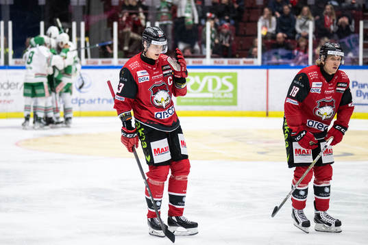 Malmö Redhawks Fredrik Händemark och Marcus Sylvegård