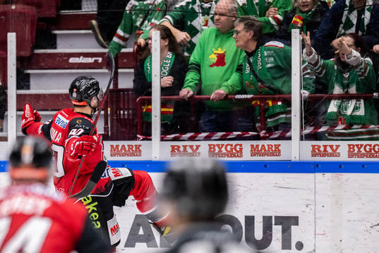 Malmö Redhawks Lance Bouma jublar