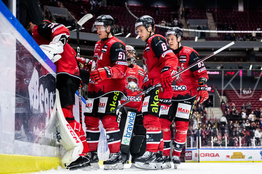 Malmö Redhawks Emil Sylvegård, Theodor Johnsson och
