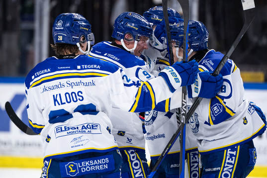 Leksands Patrik Zackrisson jublar