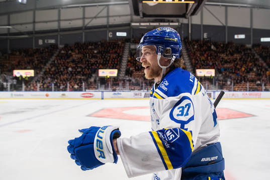 Leksands Anton Lindholm jublar