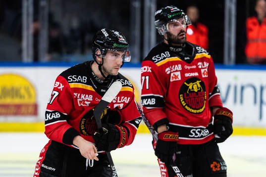 Luleås Konstantin Komarek och Linus Fröberg deppar