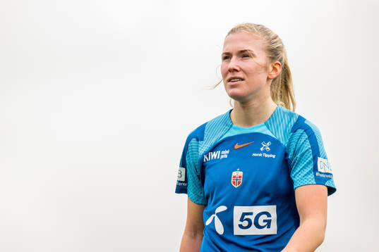 Emilie Nautnes of the Norwegian women's national football