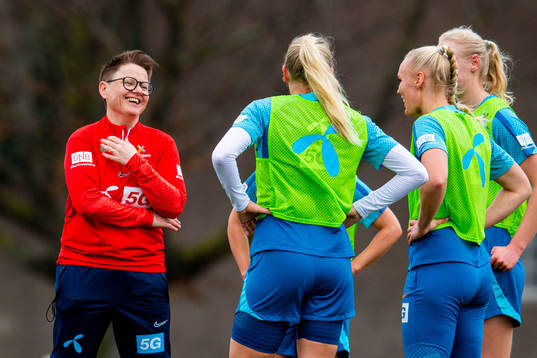 Monica Knudsen, assistant coach of the Norwegian women's