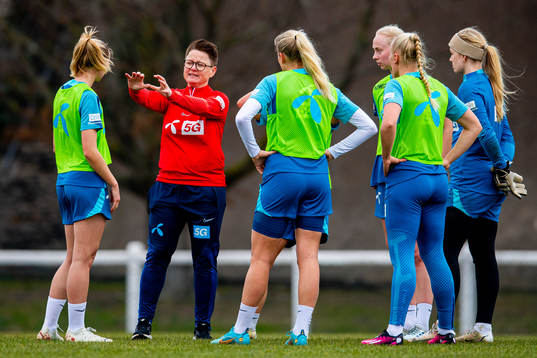 Monica Knudsen, assistant coach of the Norwegian women's