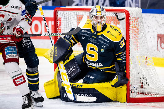 Södertäljes målvakt Nikita Talapila