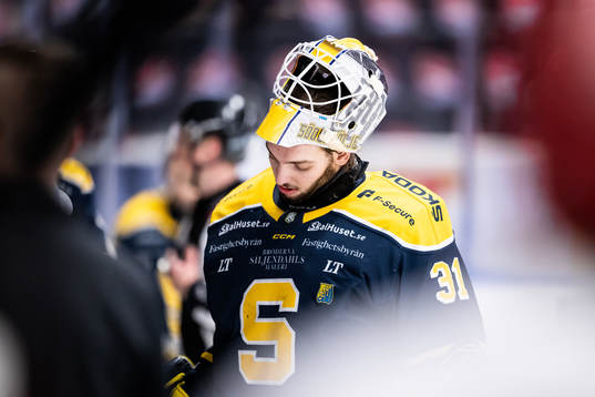 Södertäljes målvakt Nikita Talapila