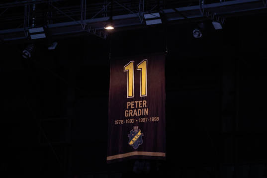 Vepa med Peter Gradin i taket på Hovet
