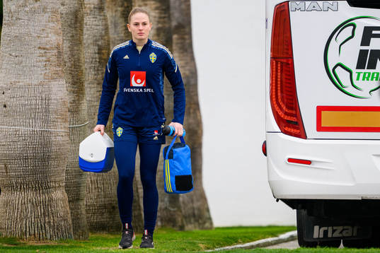 Goalkeeper Tove Enblom of the Swedish women's national