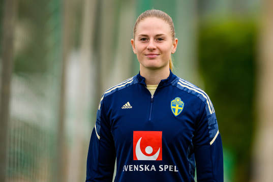 Goalkeeper Tove Enblom of the Swedish women's national
