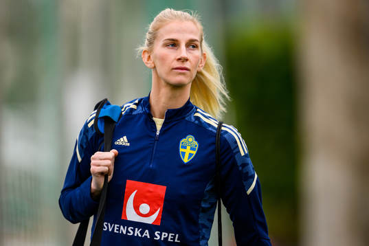 Sofia Jakobsson of the Swedish women's national football