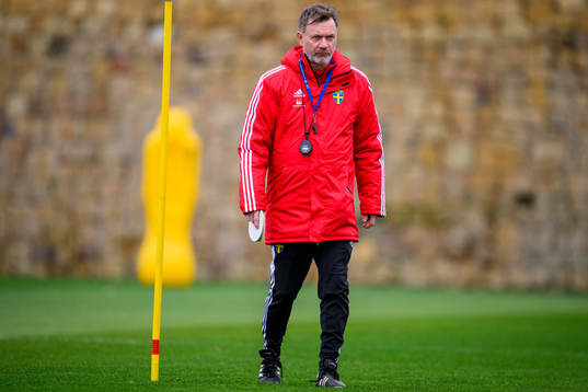 Head coach Peter Gerhardsson of the Swedish women's