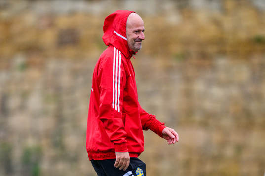 Assistant coach Magnus Wikman of the Swedish women's