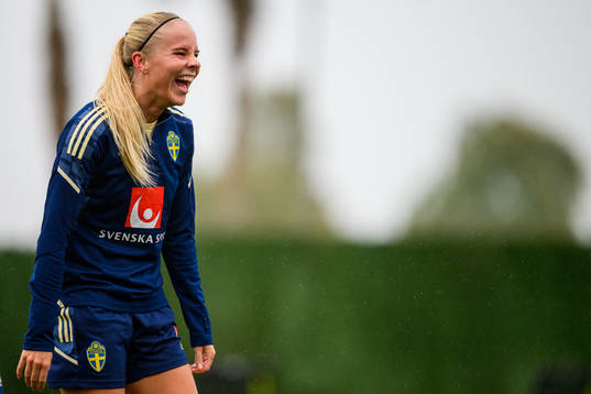 Stina Lennartsson of the Swedish women's national football